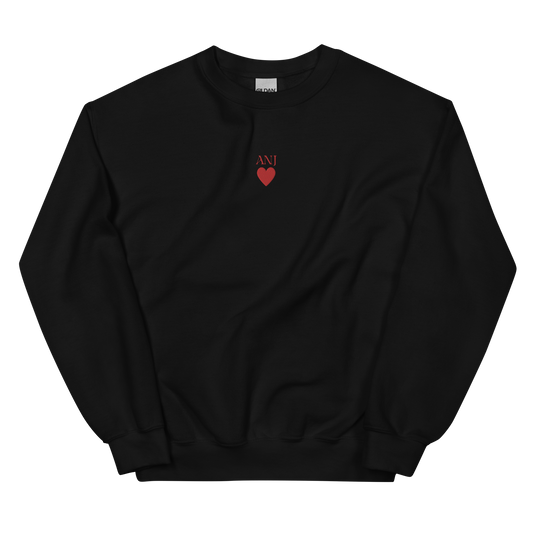 Anj of Hearts Embroidered Crewneck